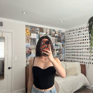 Black Princess Polly Corset Top